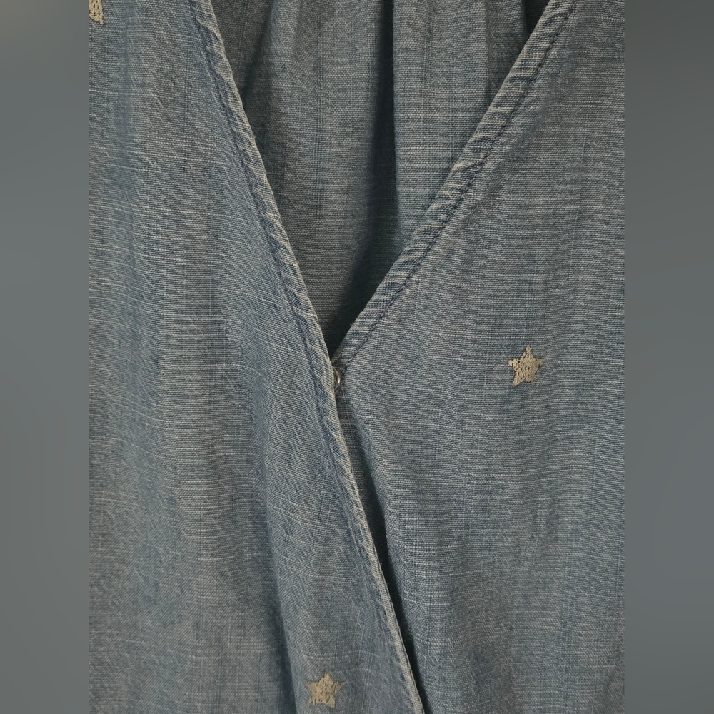 J. Crew Sky Blue Wrap Blouse - Picture 9 of 11